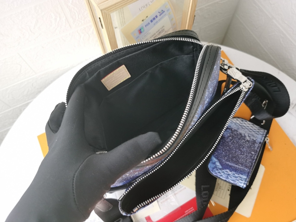 ルイヴィトンバッグ素材ディテール